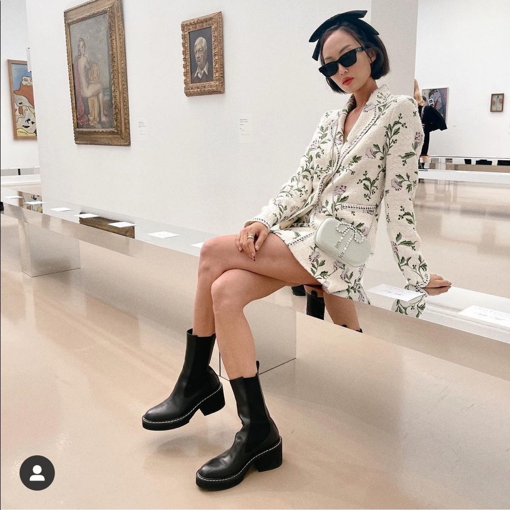 [Charles & Keith] Rhys Chelsea Calf Boots - Black, Sold Out Twice!